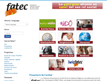 Tablet Screenshot of fatec.cat
